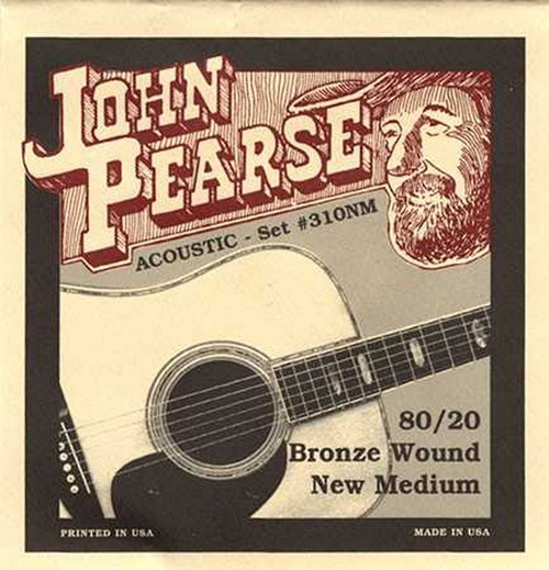 John Pearse Phosphor Bronze Acoustic Guitar Strings 710NM New