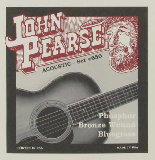 John Pearse Phosphor Bronze Acoustic Guitar Strings 700M Medium 13-56