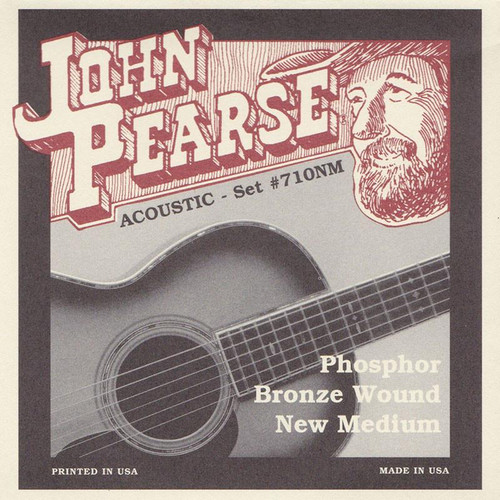 John Pearse Phosphor Bronze Acoustic Guitar Strings 700M Medium 13-56