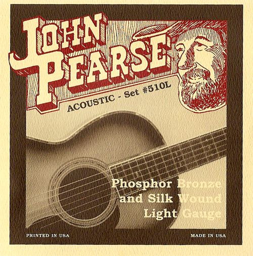 John Pearse Phosphor Bronze Acoustic Guitar Strings 500XL Extra Light 10-47