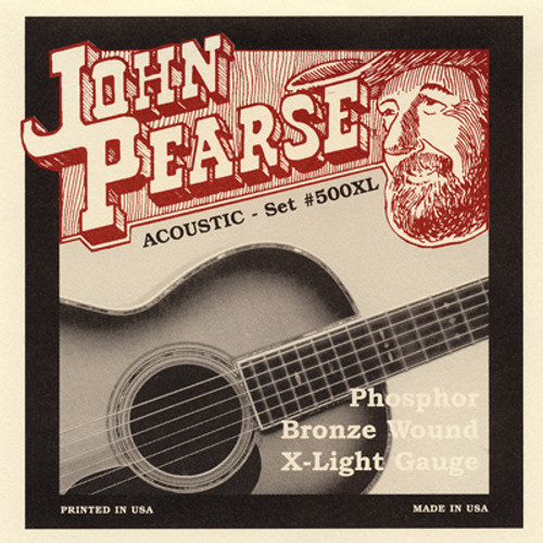 John Pearse Phosphor Bronze Acoustic Guitar Strings 650LM Bluegrass 12-56