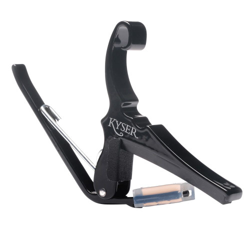 Kyser 6 String Quick Change Acoustic Guitar Capo KG6BCA Black Chrome