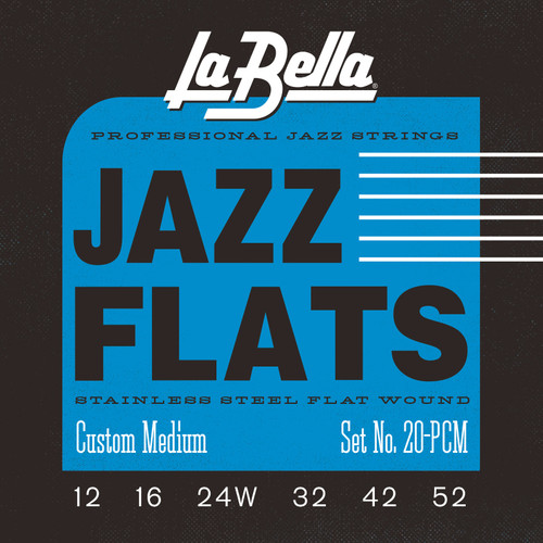 La Bella Jazz Flats Stainless Steel Flatwound Electric Guitar Strings