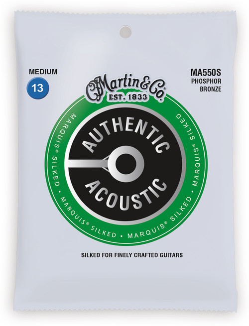 Martin MA550 SP Phosphor Bronze Authentic Acoustic Guitar Strings Medium  13-56