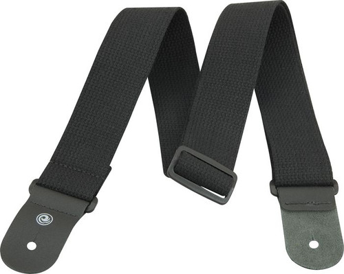 Woven Guitar Strap, Black Satin