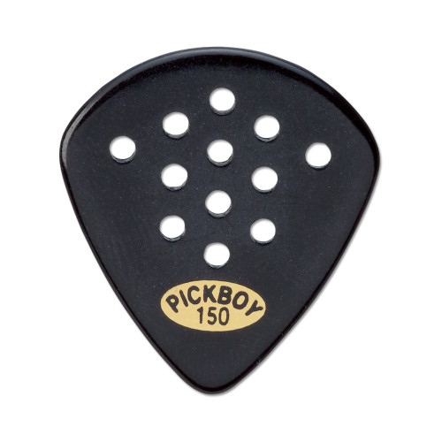 Pickboy J-Pick Super XH Cellulose 1.50mm Black Guitar Picks - 10 Pack