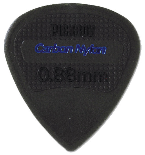 Pickboy Carbon Nylon Edge Sharp Tip Guitar Picks 10 Pack PB200P088 .88mm