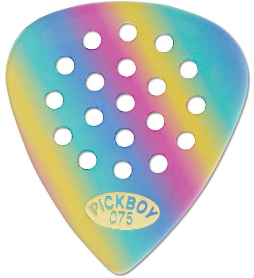 Pickboy Pos A Grip Rainbow Celluloid Guitar Picks - 10 Pack