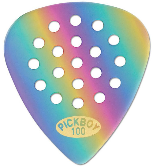 Pickboy Pos A Grip Rainbow Celluloid Guitar Picks - 10 Pack 1.00 mm