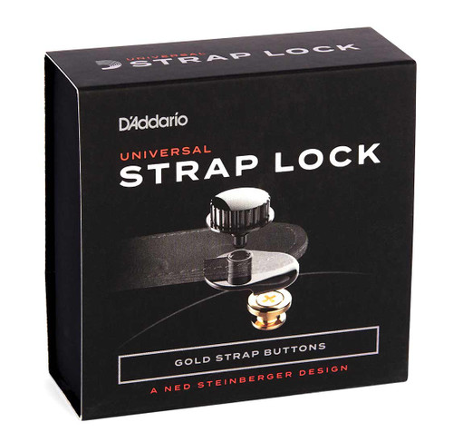 D'Addario NS Strap Lock System - Gold