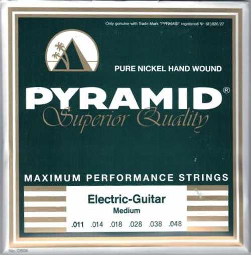 Pyramid Maximum Performance Pure Nickel Hand Wound Electric Guitar Strings D504 Medium 11-48
