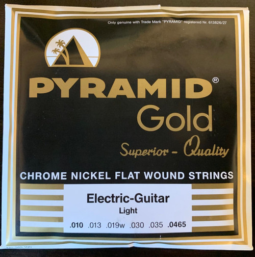 Pyramid Gold Polished Chrome Pure Nickel Flat Wound Bass Strings