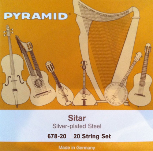Pyramid Ravi Shankar Silver Plated Steel Sitar Strings 678-20 20-String