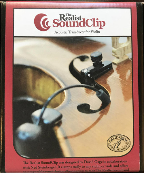 Realist Acoustic Transducer SoundClip Clamp-on Violin Pickup
