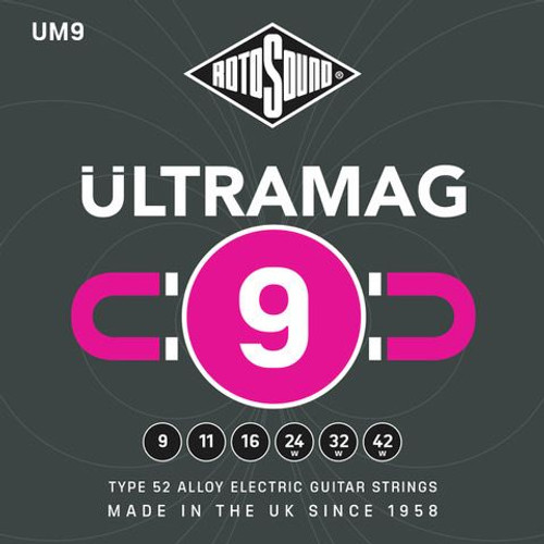 Rotosound Ultramag Type 52 Alloy Electric Guitar Strings Super Light 9-42