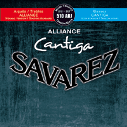 Savarez 510ARJ Alliance Cantiga Classical Guitar Strings Mixed Tension