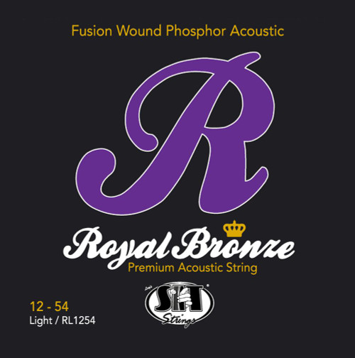 SIT Royal Bronze Fusion Wound Acoustic Guitar Strings RL1254 Light 12-54