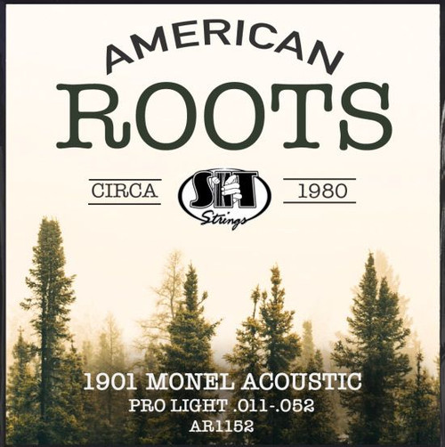 SIT American Roots Monel Acoustic Guitar Strings AR1152 Pro Light 11-52