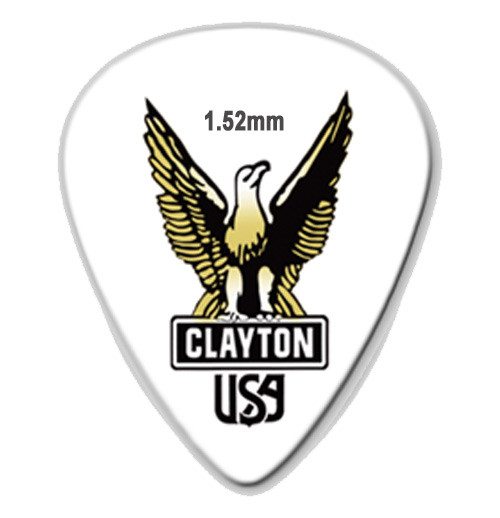 Clayton Acetal Guitar Picks - Standard S152 1.52mm 12 Pack