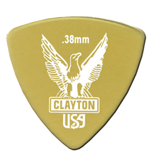 Clayton Ultem Guitar Pick - Rounded Triangle URT38 .38mm 48 Refill Bag