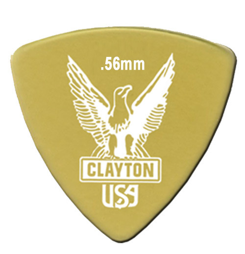 Clayton Ultem Guitar Pick - Rounded Triangle URT56 .56mm 12 Pack