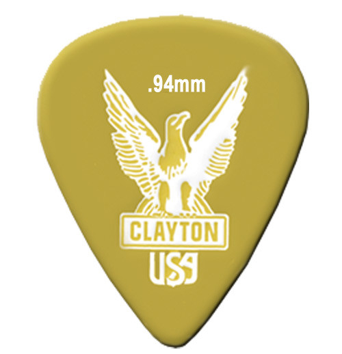 Clayton Ultem Standard Guitar Picks US94 .94mm 48 Refill Bag