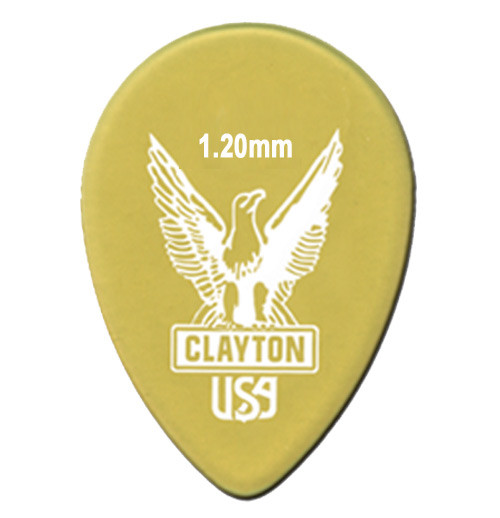 Clayton Ultem Small Teardrop Guitar Picks UST120 1.20mm 12 Pack