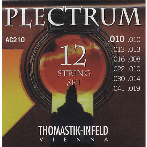 Thomastik-Infeld Plectrum Bronze 12-String Acoustic Guitar Strings AC210 Extra Light 10-41