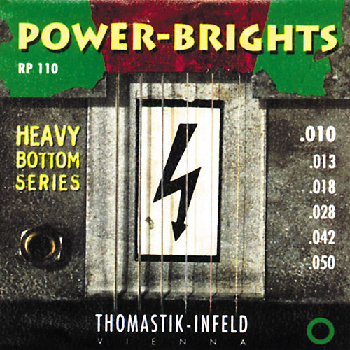 Thomastik-Infeld Power Bright Heavy Bottom Electric Guitar Strings RP110 Medium Light 10-50