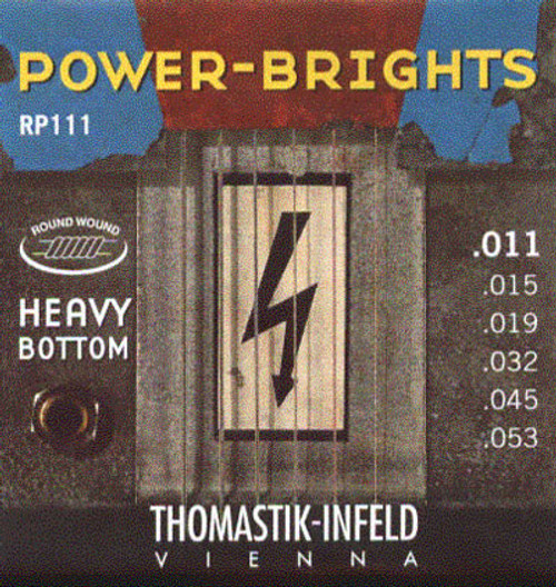 Thomastik-Infeld Power Bright Heavy Bottom Electric Guitar Strings RP111 Medium 11-53