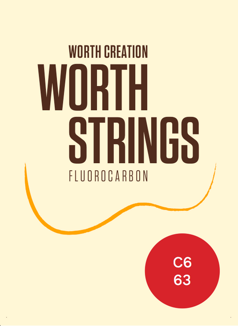 Worth Premium Ukulele Strings Clear Fluorocarbon 6-String Set