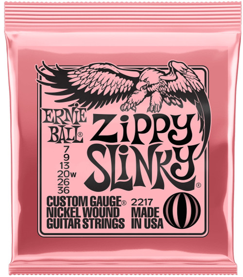 Ernie Ball 2217 Nickel Zippy Slinky Electric Guitar Strings 7-36