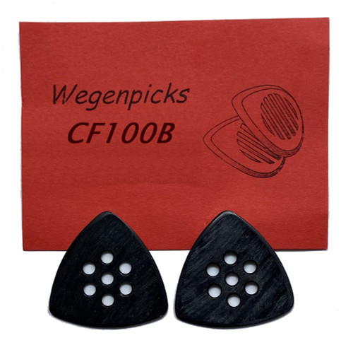 Wegen Small Triangle Guitar Picks - Set of 2 CF100B Black 1.0 mm