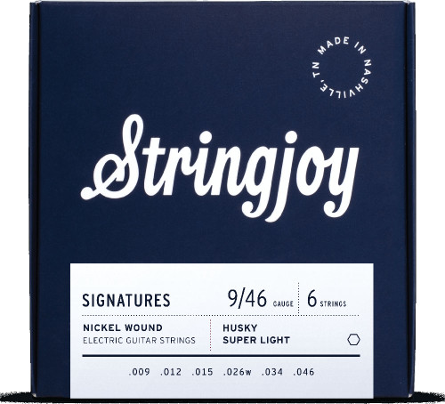 Stringjoy HSK9 Signatures Nickel Wound Electric Guitar Strings Husky Super Light 9-46