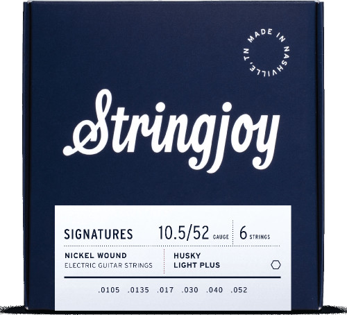 Stringjoy HSK105 Signatures Nickel Wound Electric Guitar Strings Husky Light Plus 10.5-52