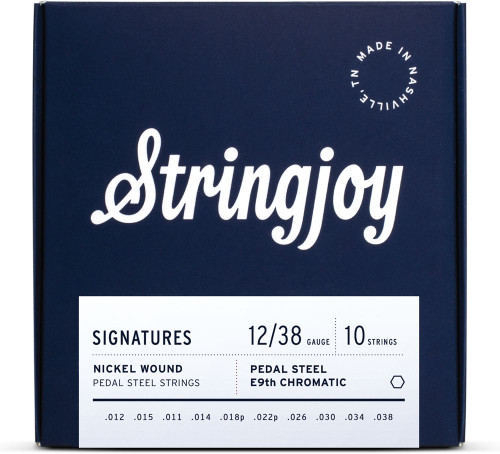Stringjoy NW1238 Signatures Nickel Wound Pedal Steel Strings E9th 12-38