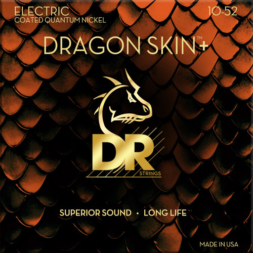 DR Dragon Skin+ Electric Guitar Strings Medium 10-46