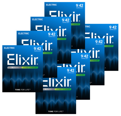 ELIXIR 3点セット Elixir Optiweb Electric Guitar Strings Bonus Pack - 3 Sets