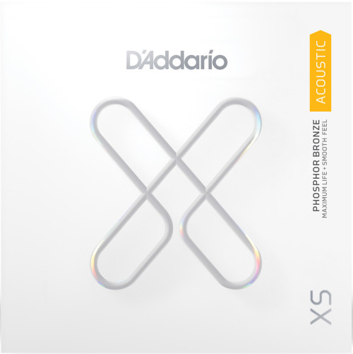 D'Addario XS Coated Phosphor Bronze Acoustic Guitar Single Strings XSPB070