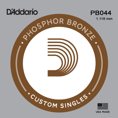 D'Addario Phosphor Bronze Acoustic Guitar Single Strings PB044