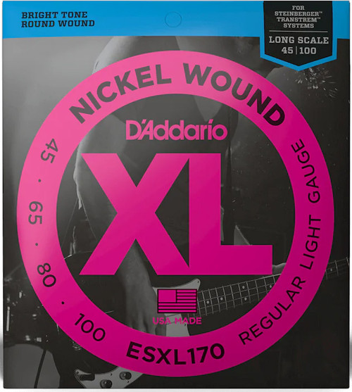 D'Addario Double Ball End Nickel Wound Electric Bass Guitar Strings