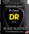 DR K3 Black Beauties Coated Electric Guitar Strings BKE7-9 7 Str Lite 9-52