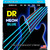 DR Hi-Def Neon Blue K3 Coated Electric Bass Strings