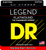 DR Legend Polished Flat Wound Electric Guitar Strings