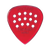 Pickboy Pos A Grip Red Polycarbonate Guitar Pick - 10 Pack