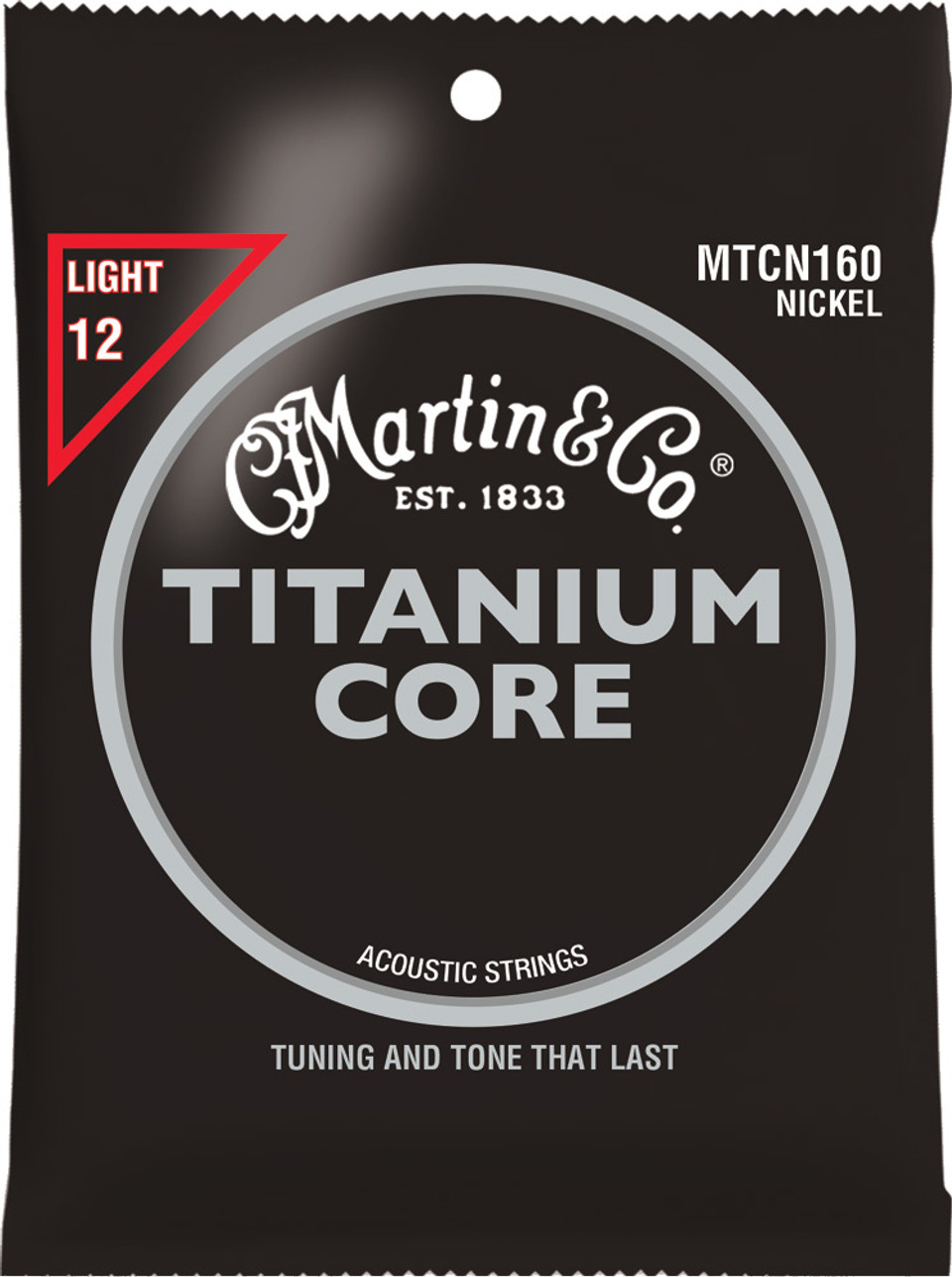 Martin Titanium Core Nickel Acoustic Guitar Strings Light 1255