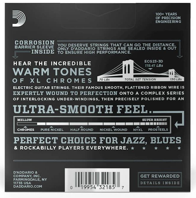 D'addario EXL110 3D Regular Light 10-46 - snarenset Elektrische