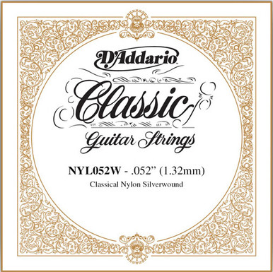 D'Addario Classical Guitar Single Strings - Classics Basses