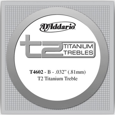 D'Addario Titanium Treble Single Strings T4602 32 Hard