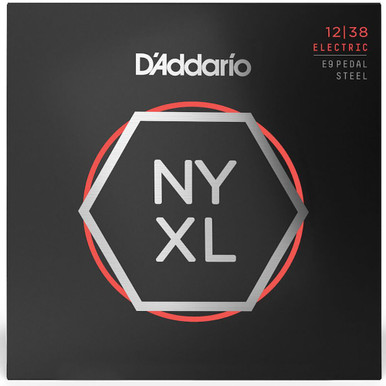 D'Addario NYXL1238PS E9 Pedal Steel Guitar Strings, Custom Medium 12-38